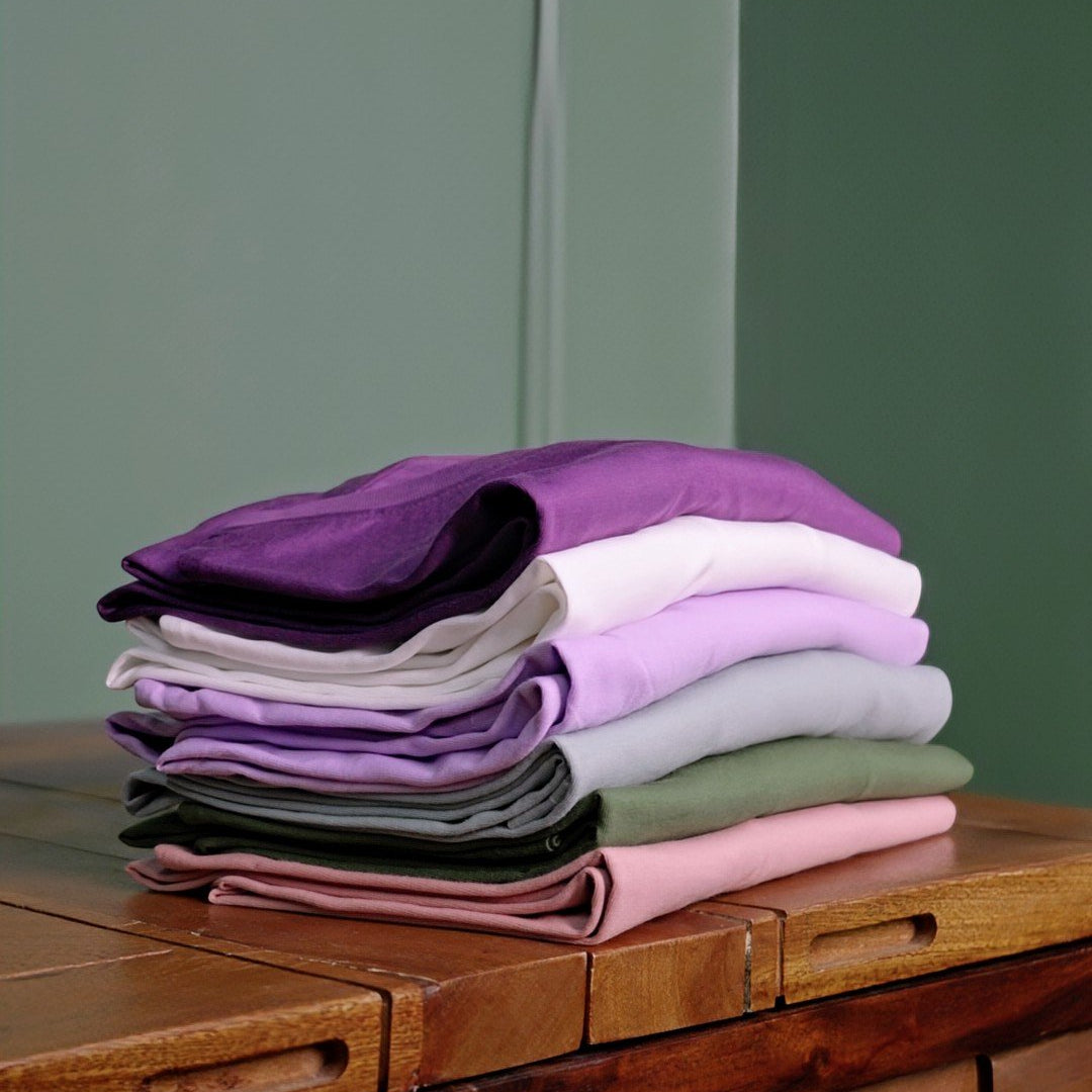 Solid Round Neck T Shirt