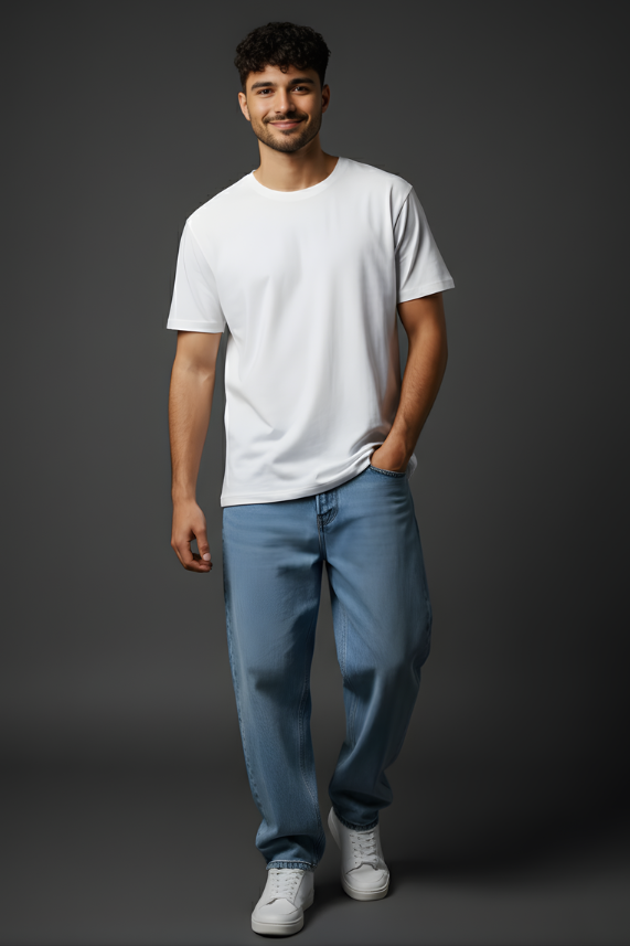 Plain white t shirt