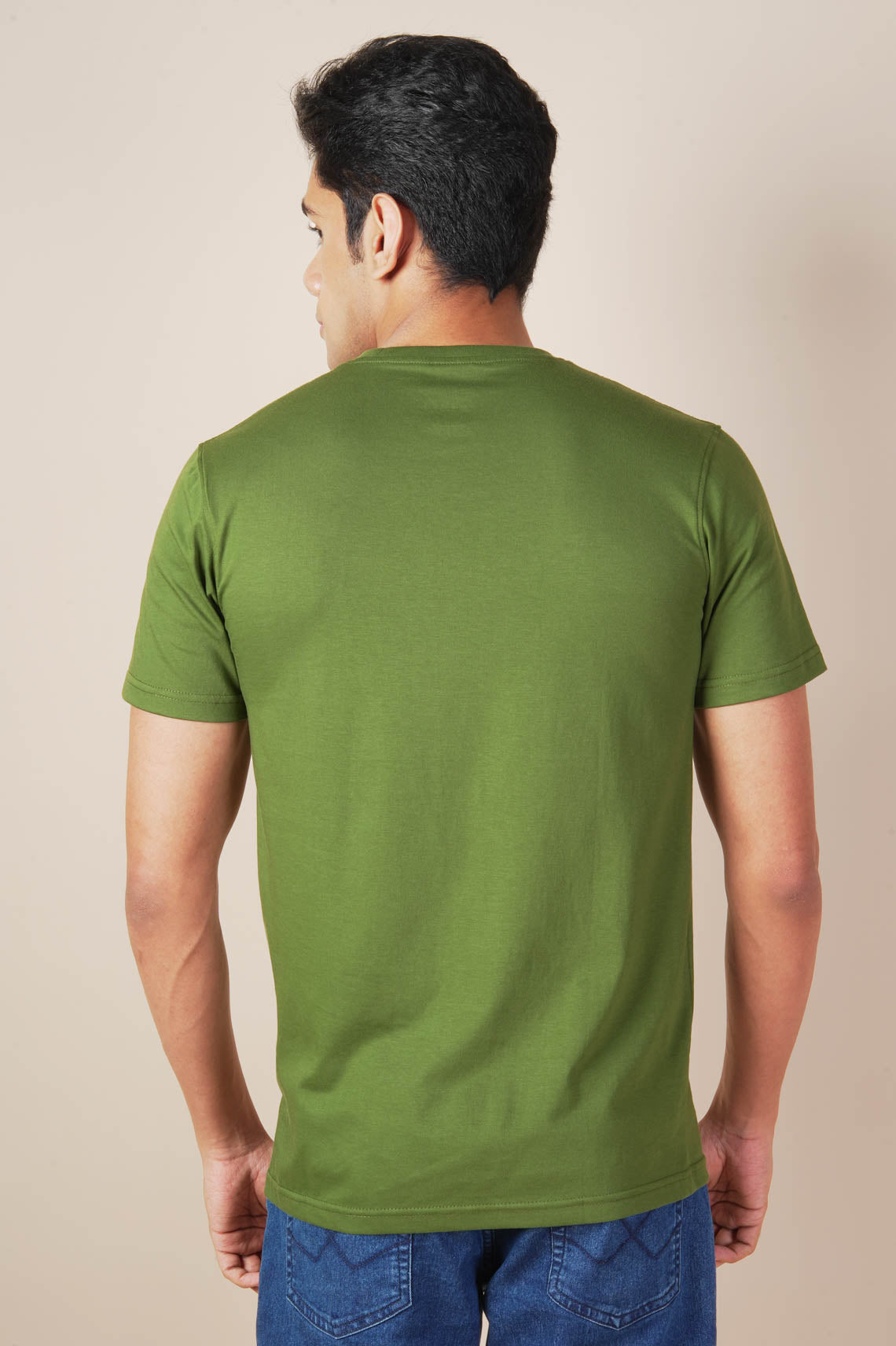 Green Round Neck T Shirt