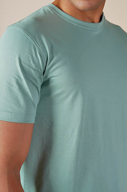 Pista Green Colour T Shirt