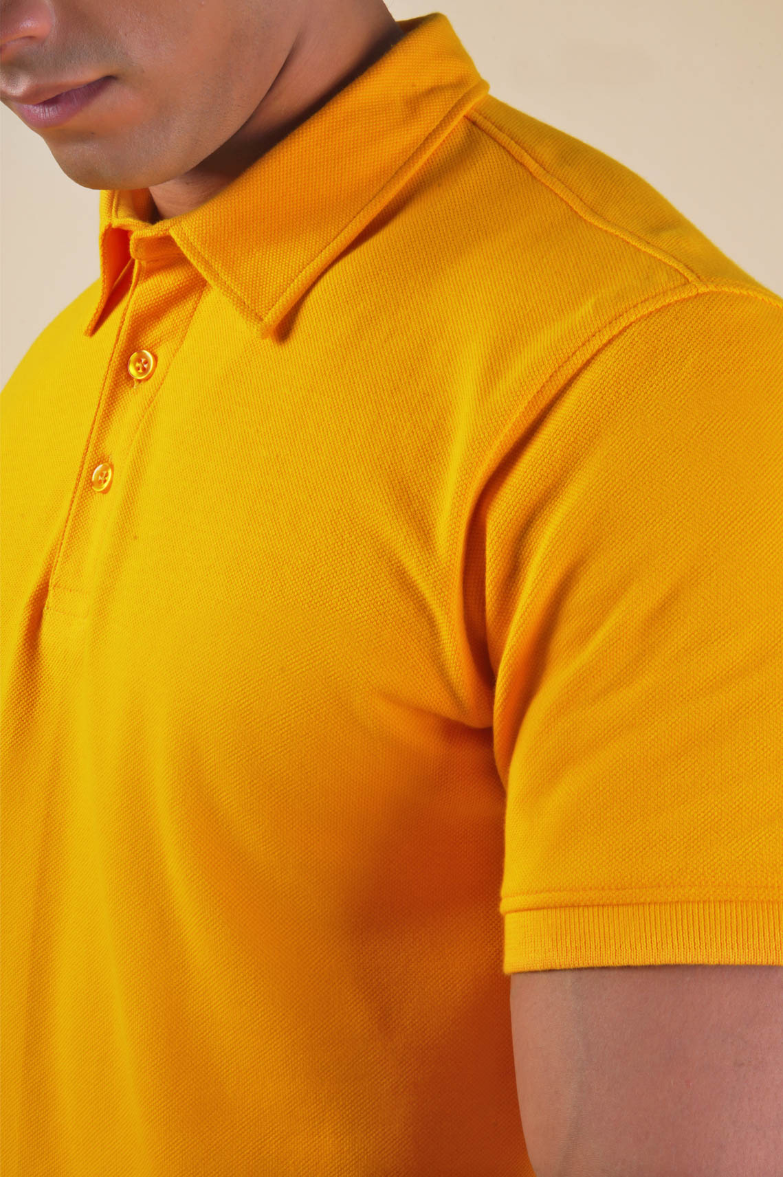 Bright Yellow Polo Tee For Men And Women