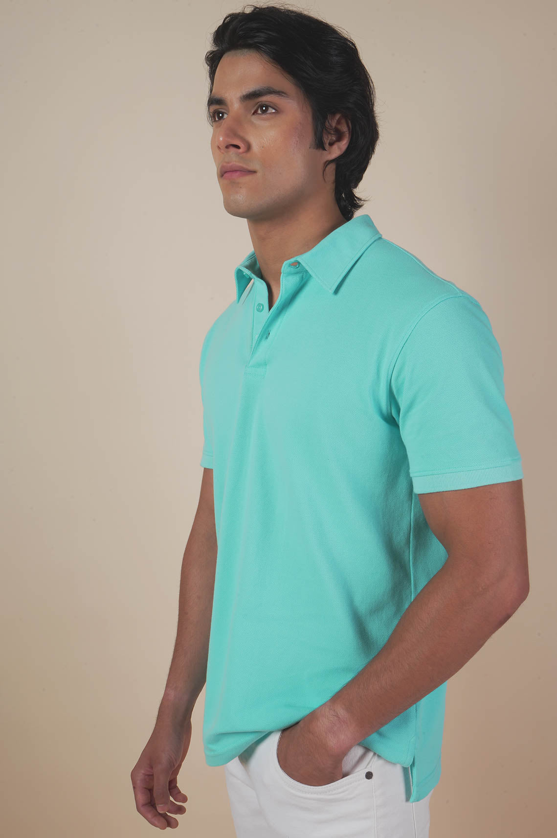 Blue Short Sleeve Polo Shirt
