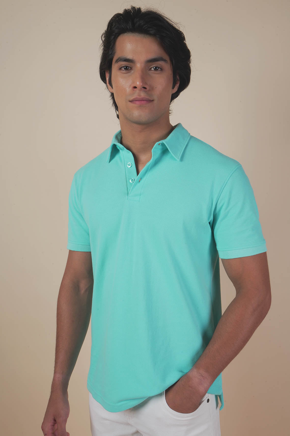 Unisex Polo Neck Mint Tees