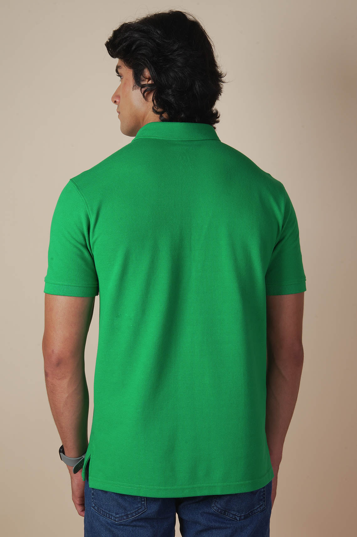 Breathable Green Polo T-Shirt