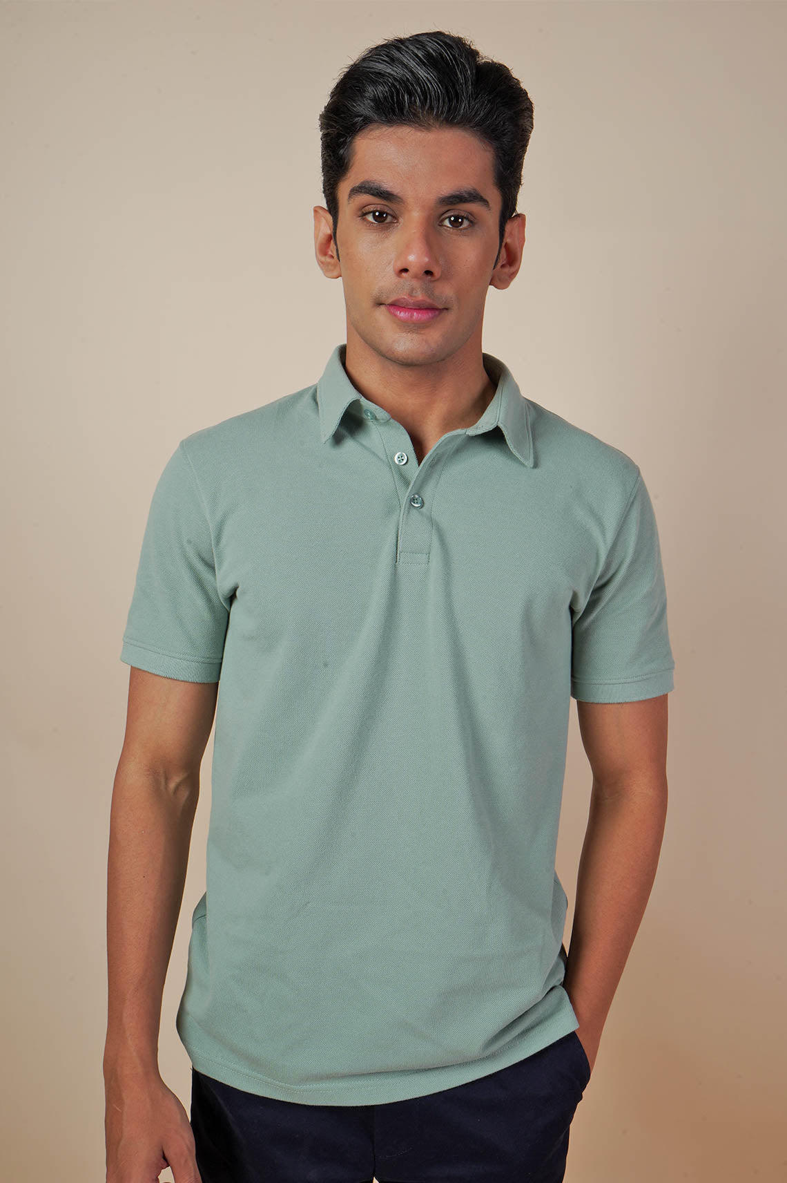 Polo Neck Pista Green Tees