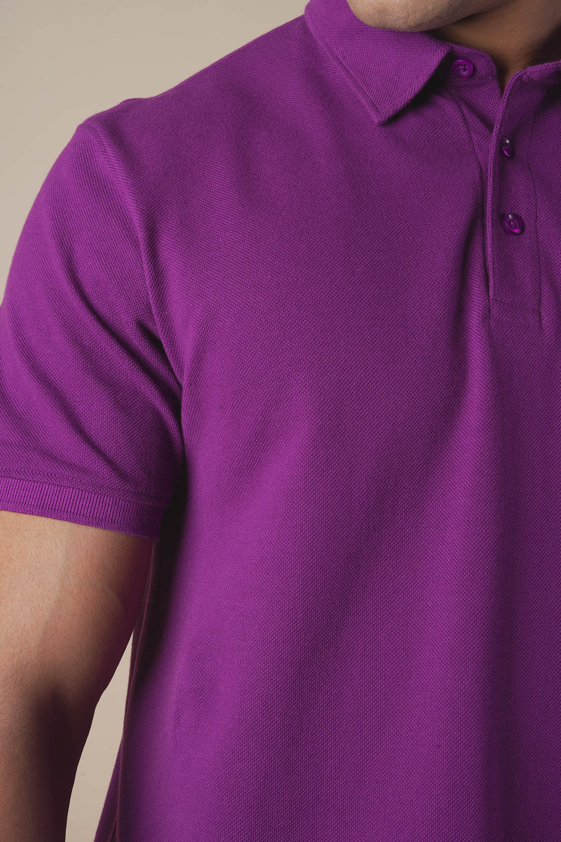 Casual Purple Polo T Shirt For Men And Women