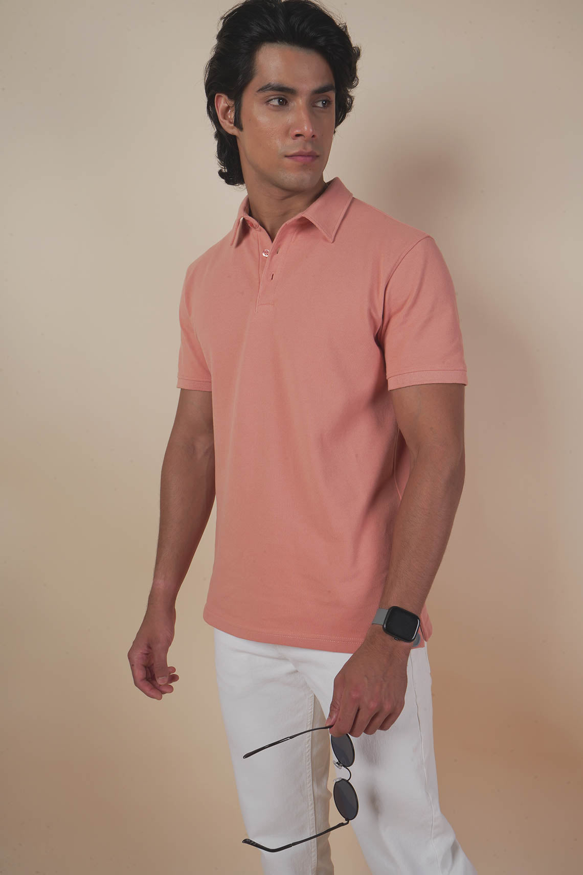 Unisex Polo Pink T Shirt