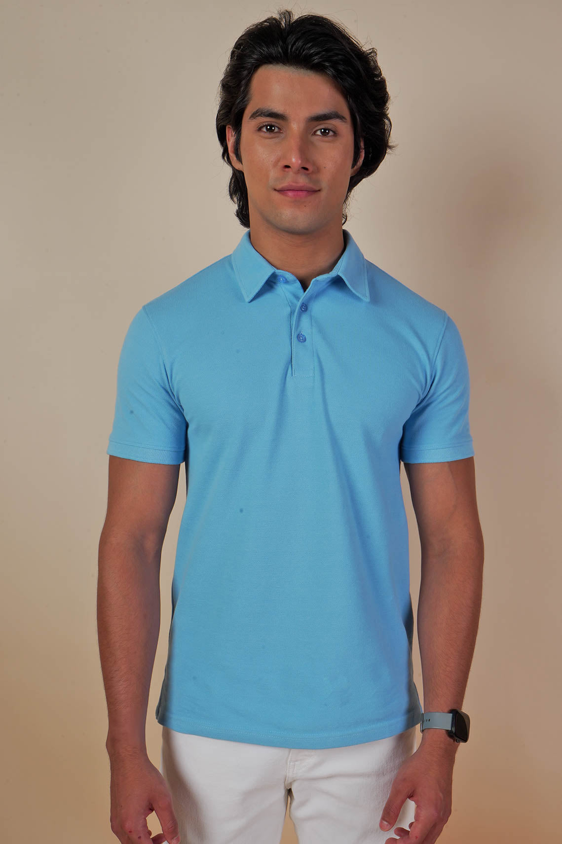 Polo Neck Sky Blue Tees