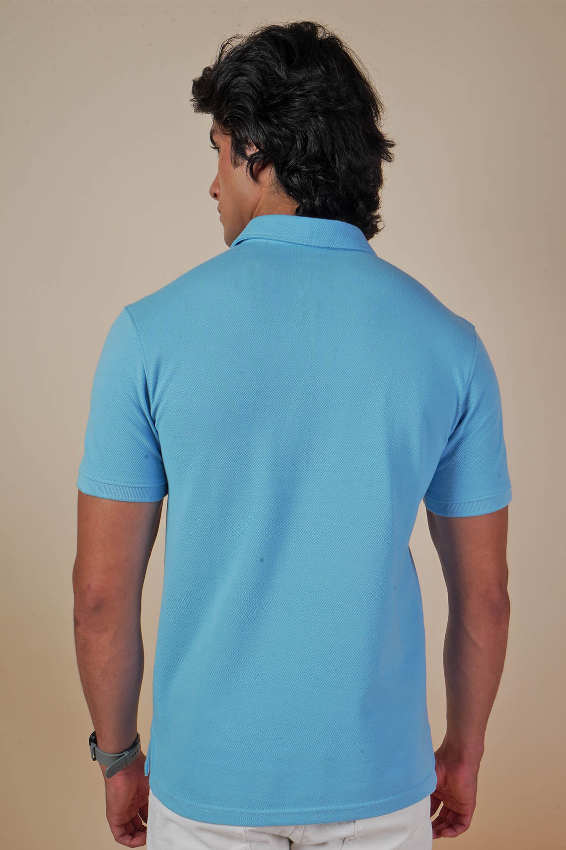 Bombased Unisex Sky Blue Polo Shirt