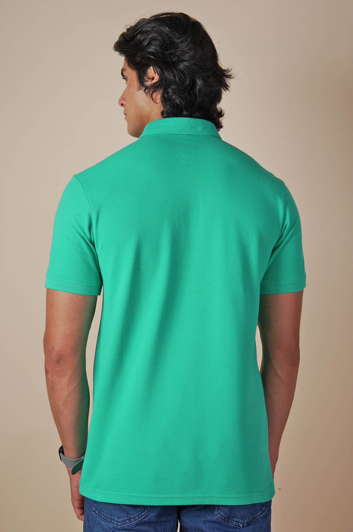 Casual Green Polo Tee For Men And Women