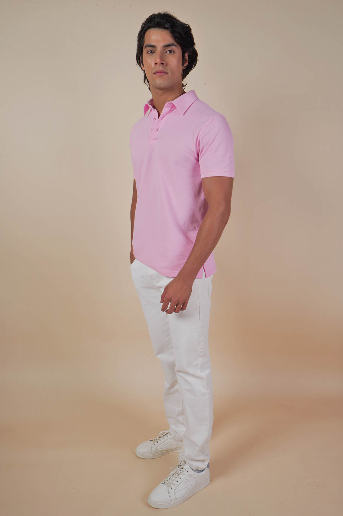 Pink Collared T-Shirt