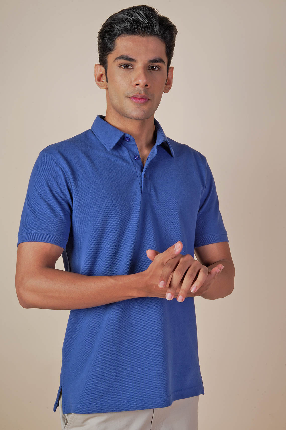 Polo Neck Cobalt Blue Tees