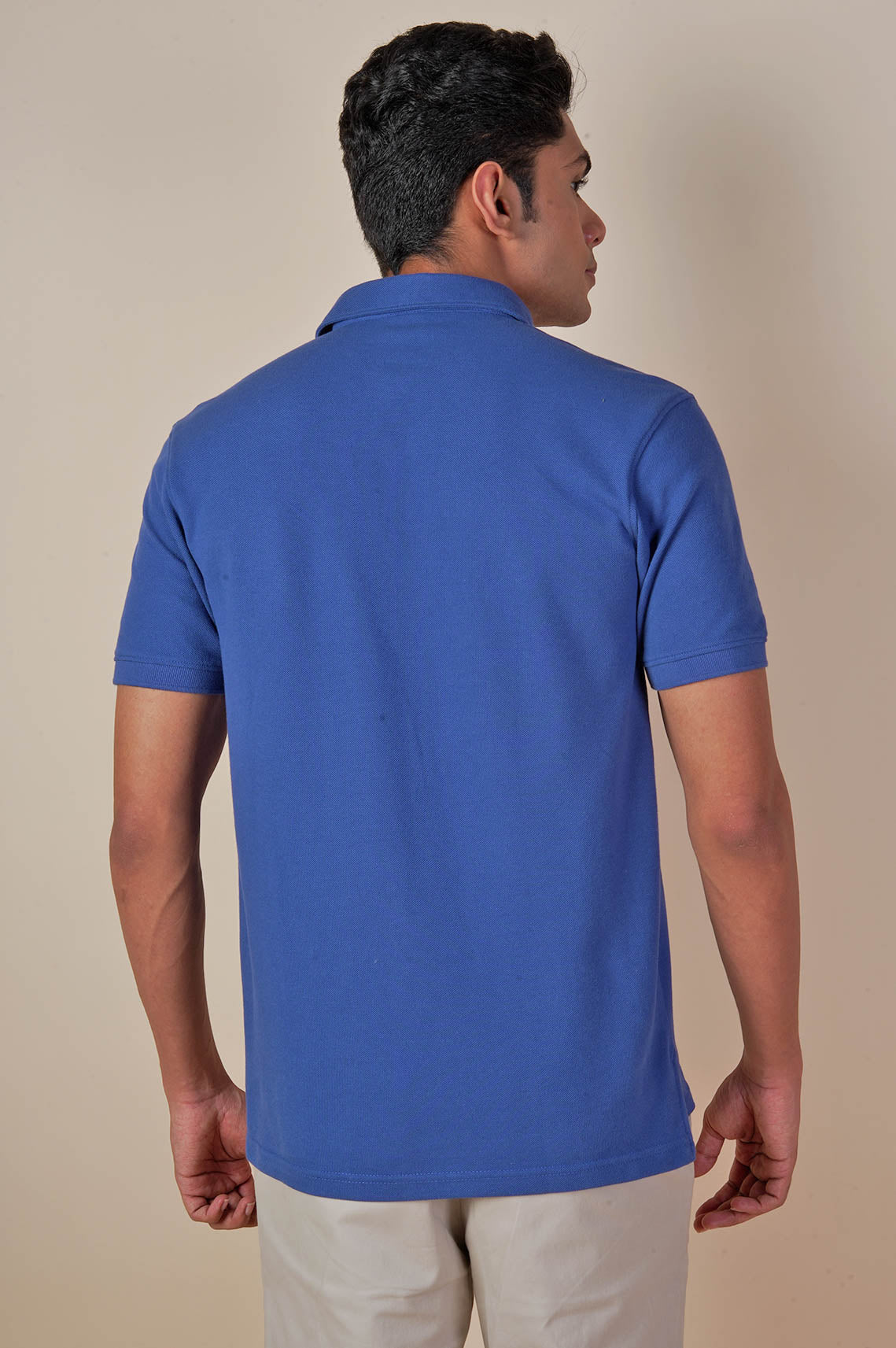 Half Sleeve Blue Polo T Shirt