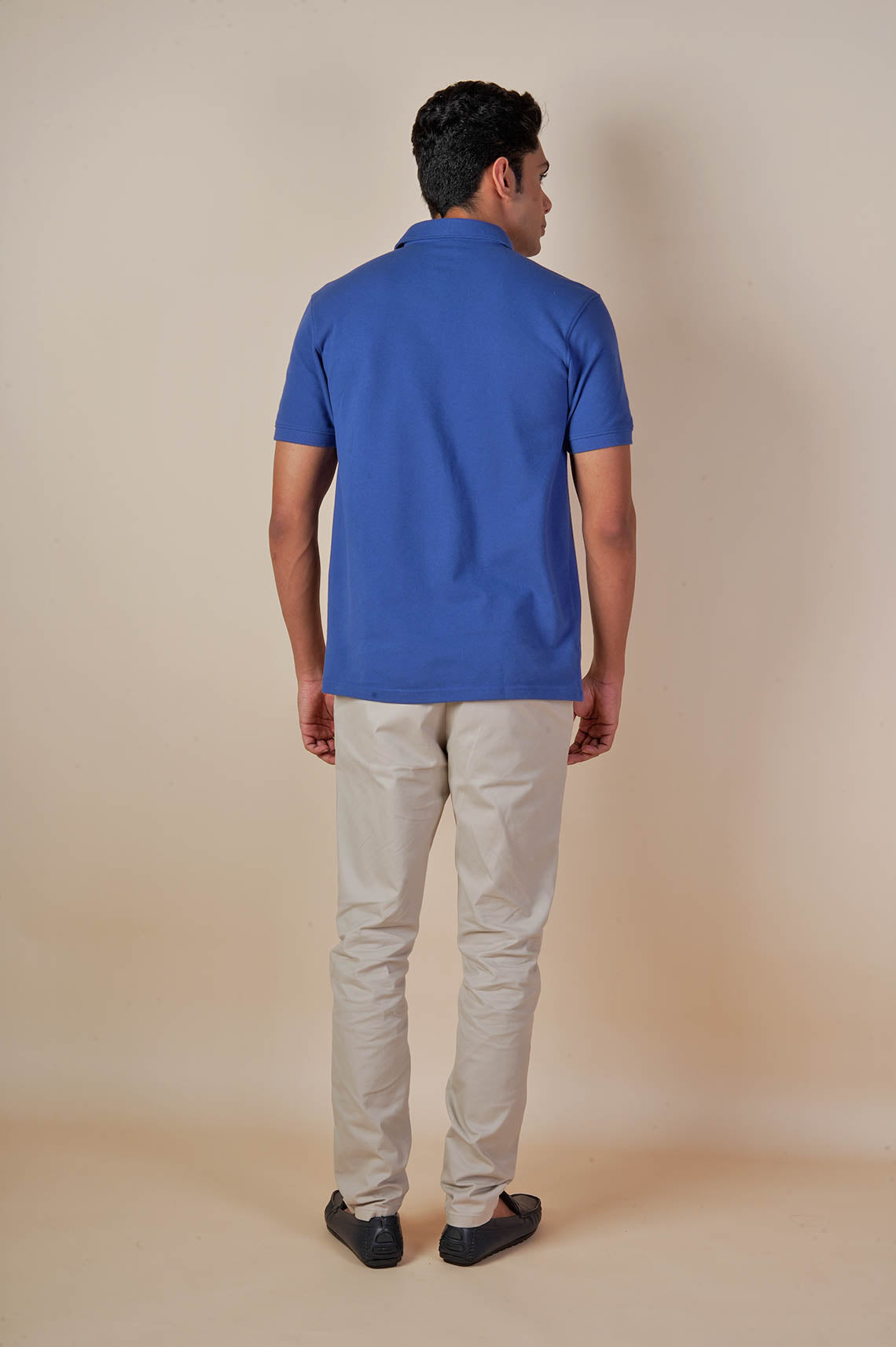 Simple Blue Polo Tees For Men