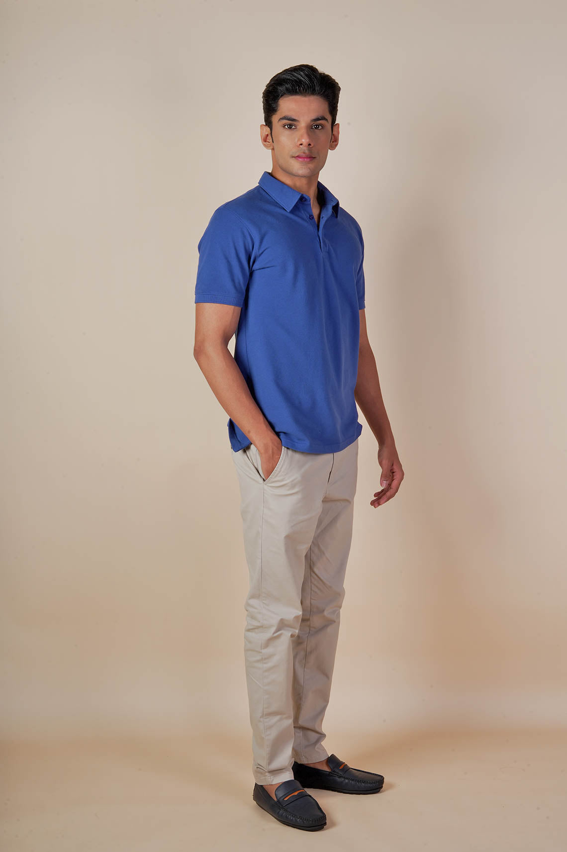 Cobalt Blue Premium Polo T Shirts