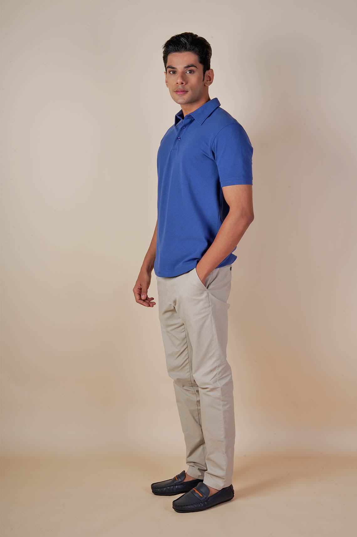 Basic Blue Polo Tees