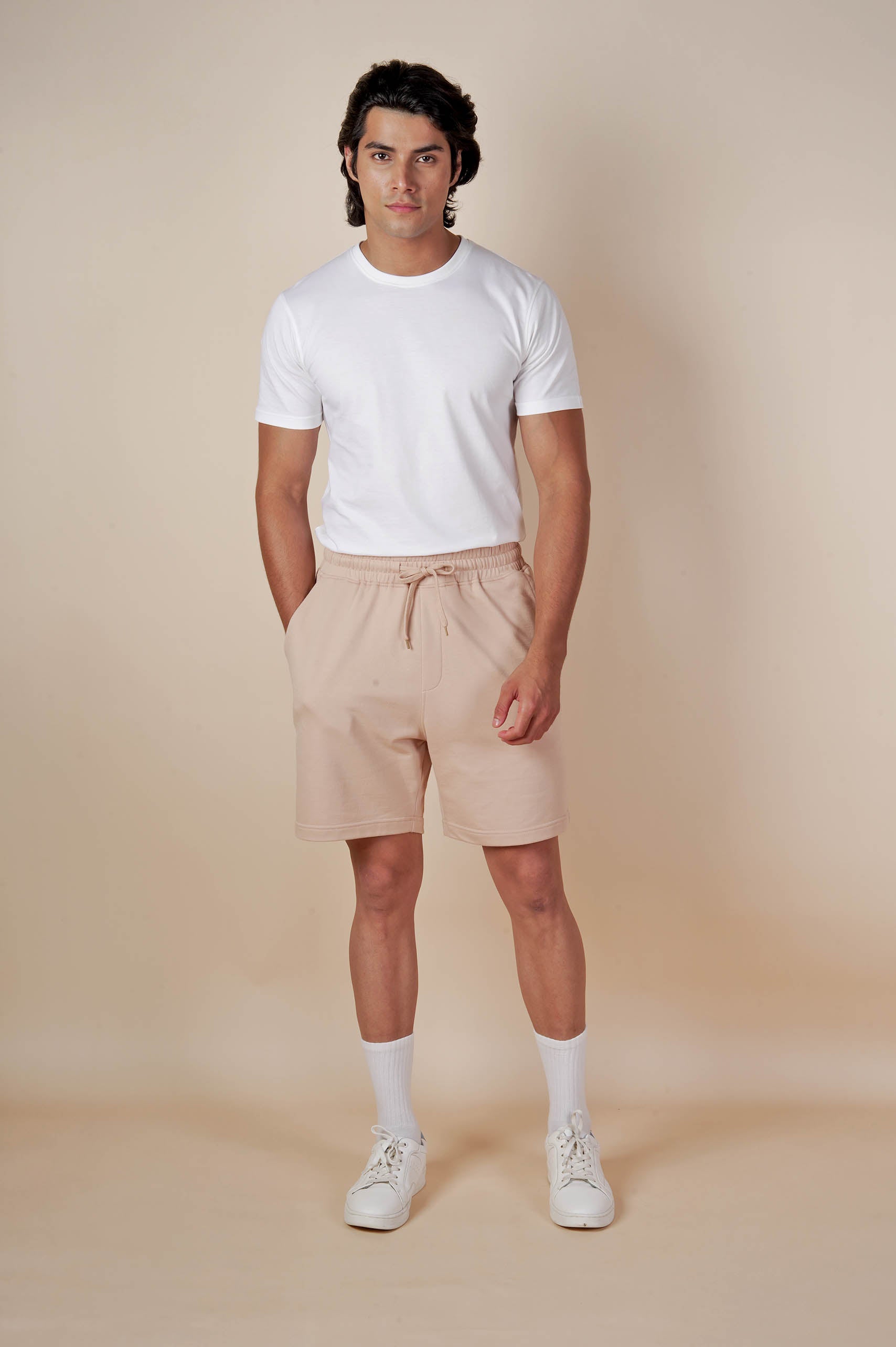 Unisex Nude Cotton Shorts