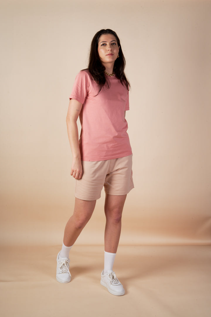 Slim Fit Pink Tees For Women