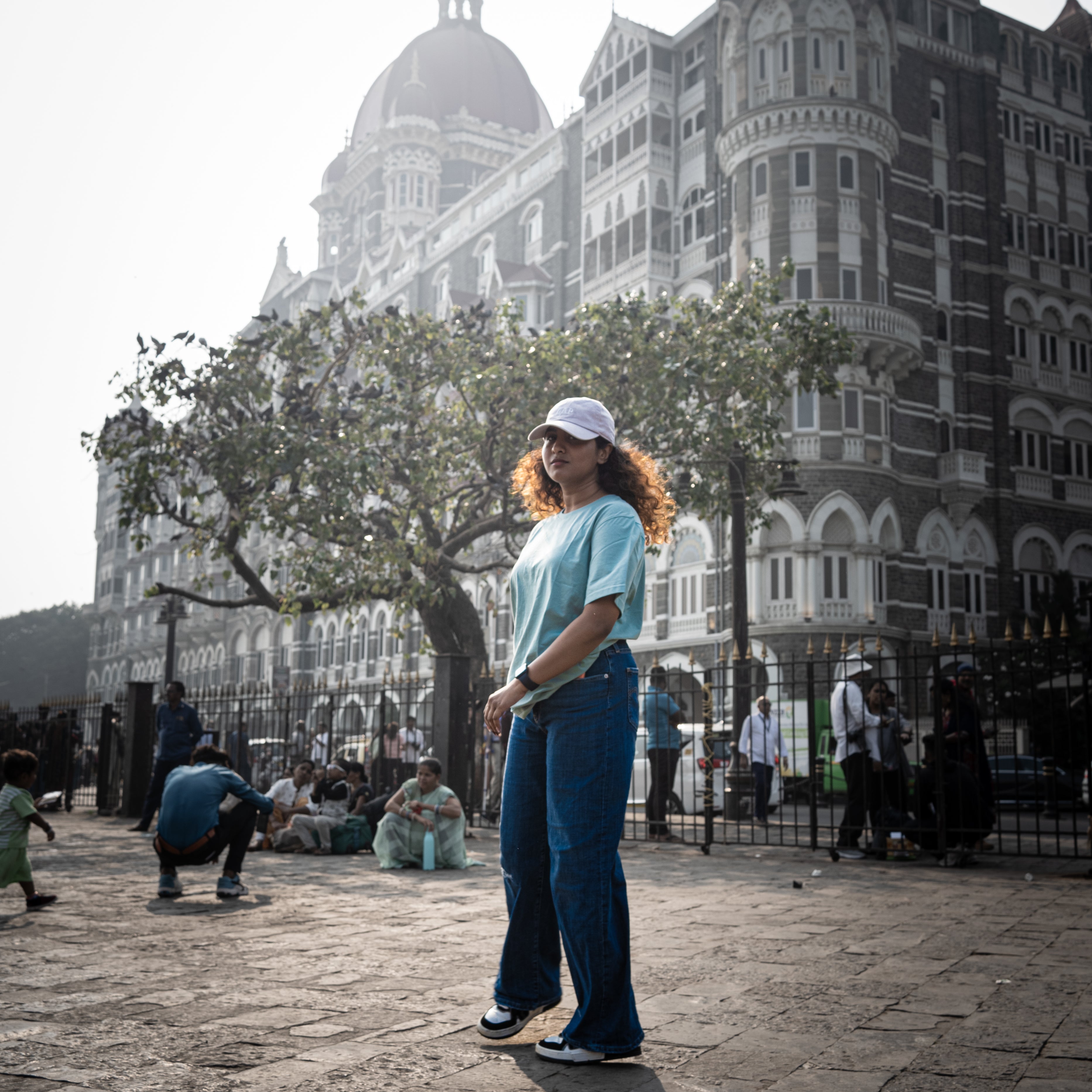 Light Blue Round Neck T Shirt