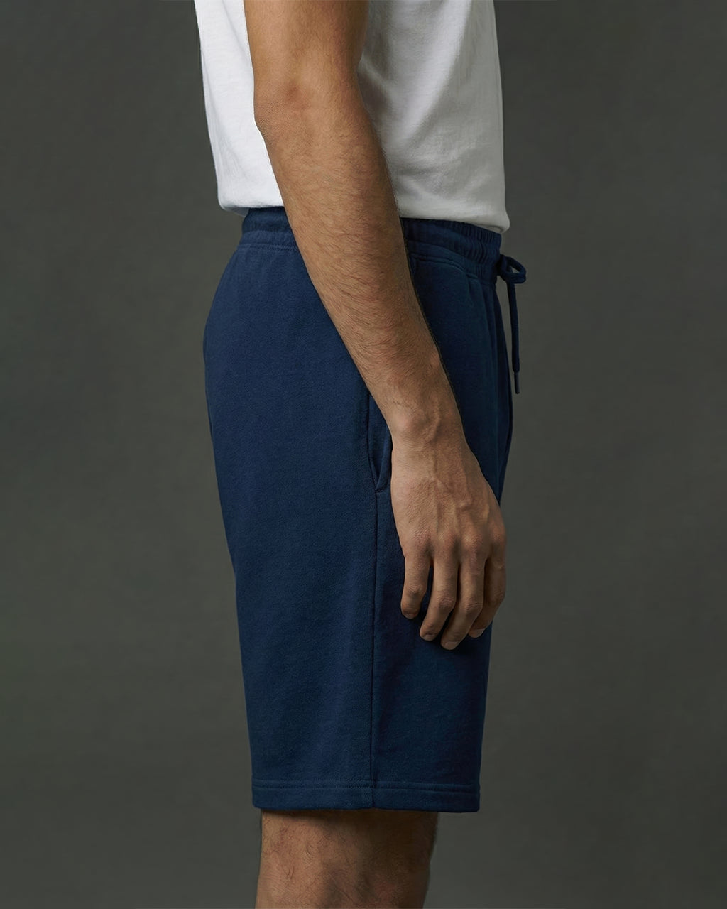 Navy blue cotton shorts