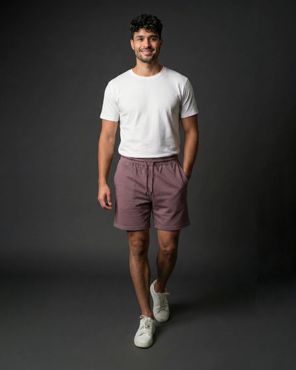 Rose cotton shorts