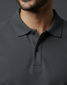Grey polo tees for men