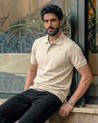 Polo Neck Light Beige Tees