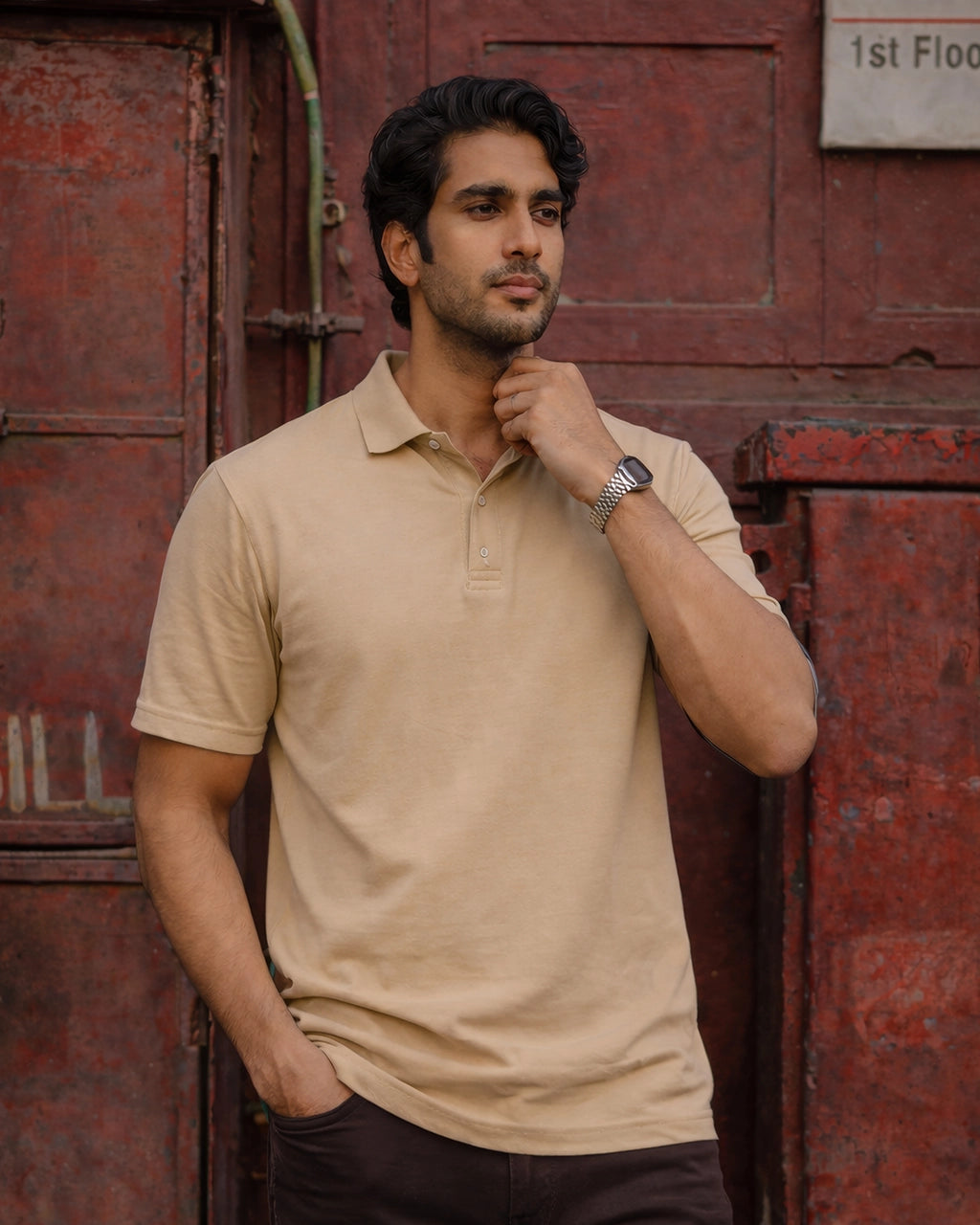 Polo Neck Sand Tees
