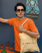 Sun Burn Orange Round Neck Tees