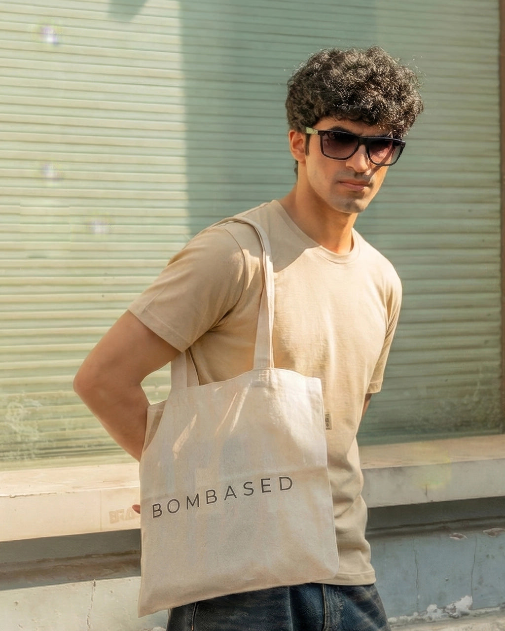 Unisex Beige Round Neck T Shirts