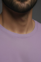 Round neck tees close up neckline