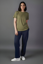 Unisex olive green t shirt