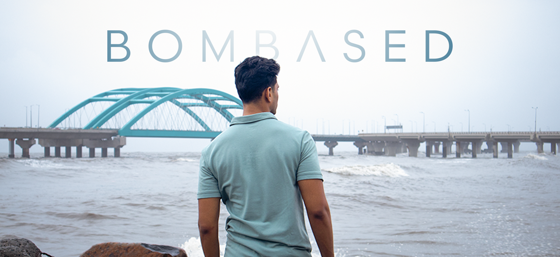 Bombased Clothing - Polo Neck Pista Green T Shirt