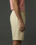 Off white cotton shorts